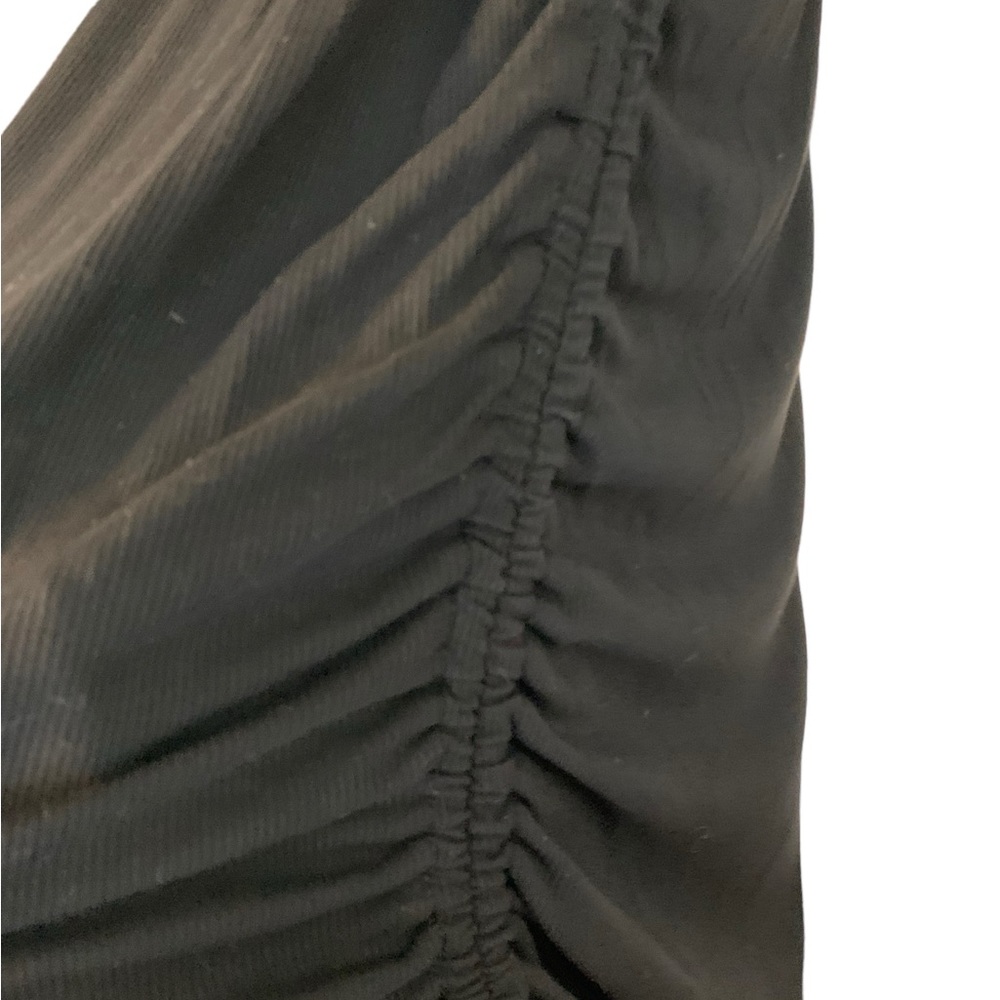 Yigc Black Long Sleeves Dress with Draw String Side Ties Size Large - Picture 5 of 7